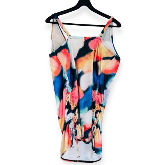 Swim by Cacique Fitted Underwire Tankini Swim Top Size 42F - Picture 5 of 9